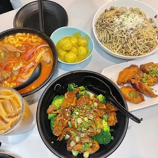 4. Spareribs and Bitter Melon Chow Fun in Black Bean Sauce