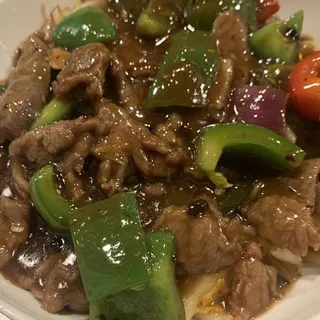 5. Beef Chow Fun with Bell Pepper in Black Bean Sauce