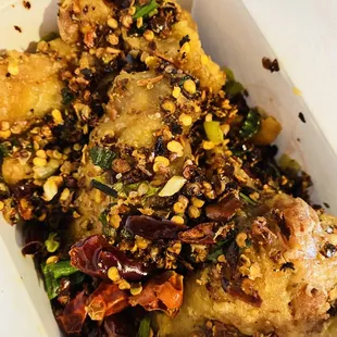 Salt and pepper wings.