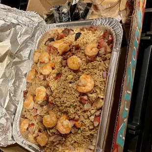 Party size special fried rice.