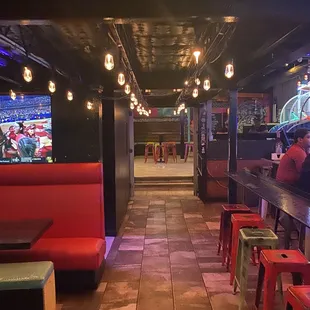 the inside of the restaurant