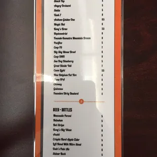 Beer list