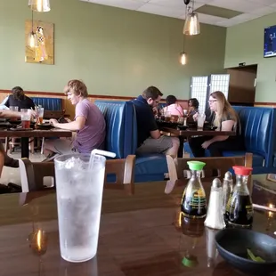 Layout of the restaurant