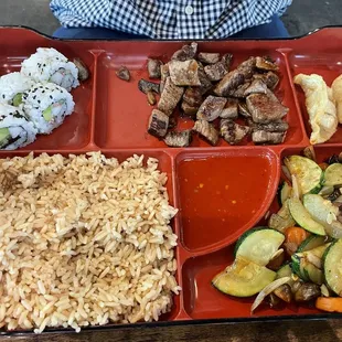 Steak bento box