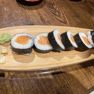 drink, sushi and sashimi