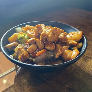 Chicken &amp; shrimp bowl.