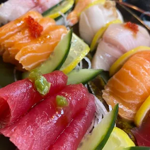 Perfect slices of sashimi!