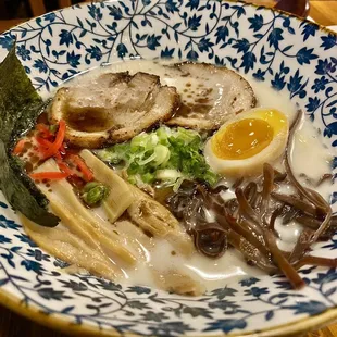 Tonkatsu ramen--the broth is perfection! That egg too!