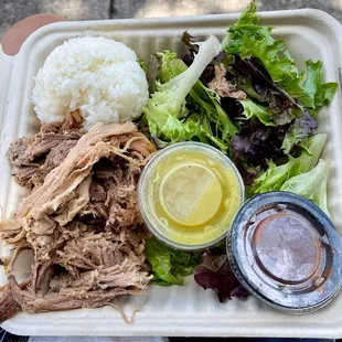 Pork plate lunch