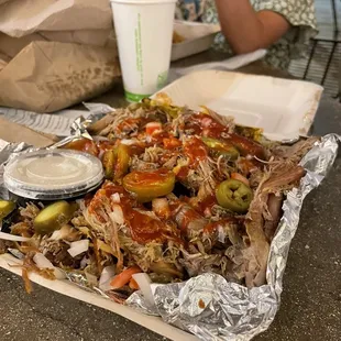 Pork nachos