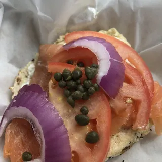 Lox Salmon Bagel
