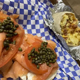 Lox Salmon Bagel