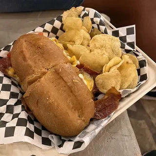 Turkey Cheddar Bacon Melt Sandwich