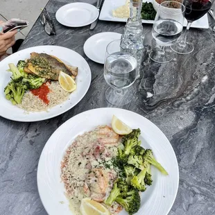 Aegean Shrimp, Salmon Plate, special