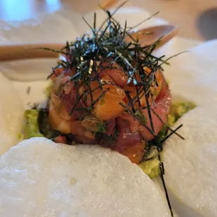 Salmon tuna tartar