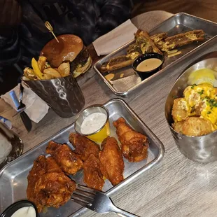 a variety of food items