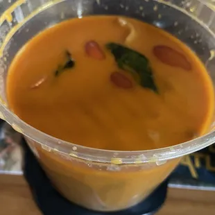 Duck curry (rice not shown).