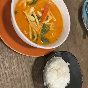 C3. Red Curry with chicken