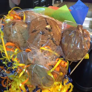 Burnt cookies that crack to touch.