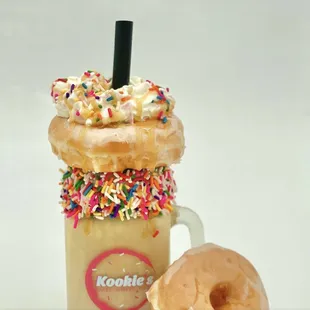 Glazed doughnut milkshake