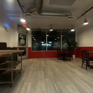 The restaurants layout and how close it is to the main street