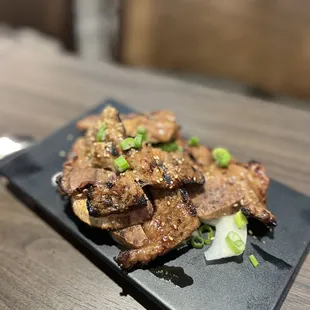 a plate of food on a table