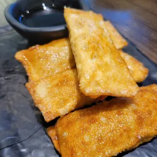 Korean Fried Dumplings (4pcs). Free with Yelp check-in.