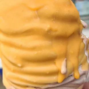 Twist dipped in butterscotch