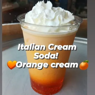 an orange cream soda