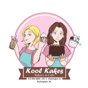 two women holding a cake