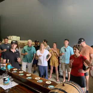 Customers enjoying a tasting.