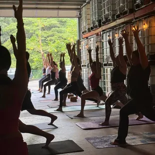 Yoga in the Distillery every Sunday from 11:30-12:30pm. Donation based and open to ALL skill levels. Signup on @yoga.flow.wellness Instagram