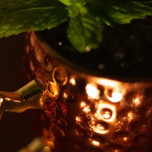 Hawaiian Hoki cocktail or Mocktail Mule mocktail