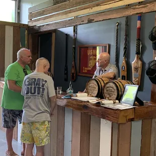 Co-Founder and Master Distiller Lt Col Eric Dill talking story.