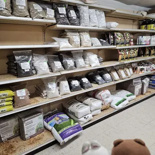 Fertilizer and potting soil...