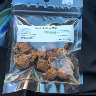 a bag of red king muffins