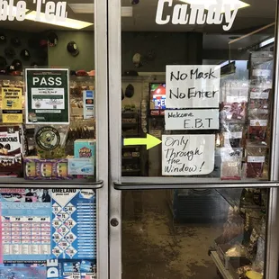 Front of the shop