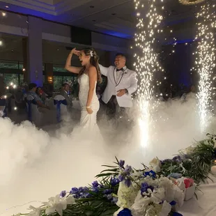 Sparklers &amp; dancing on a cloud
