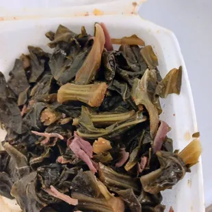 a container of greens