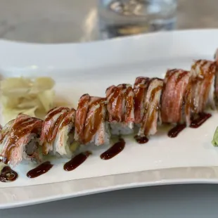 Shrimp tempura with Kani roll