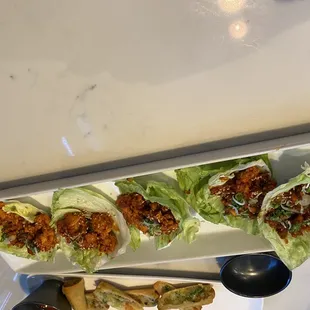 Spicy chicken wraps