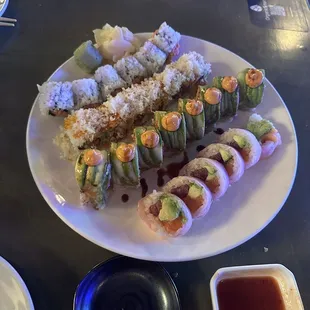 Chunky Tuna Roll; Bruce Lee Roll; Pink Lady Roll; Spicy Tuna Roll