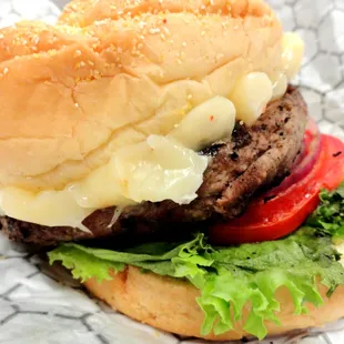 Turkey burger with jalapeno jack