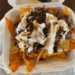 Brisket nachos