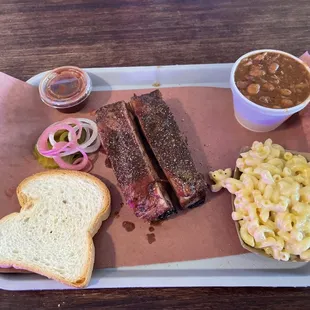 1 meat platter with ribs