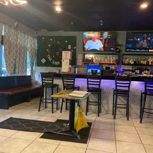 Bar area..