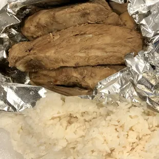 Real picture of the &quot;BBQ&quot; Pork Ribs (At least it was pork, I think!)