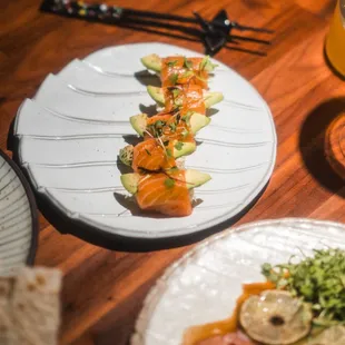 sashimi, sushi, sushi and sashimi, food