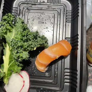 Here's two pictures of the hair on the salmon order