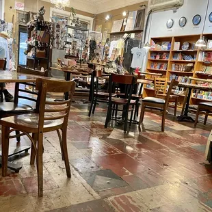 the interior of a coffee shop